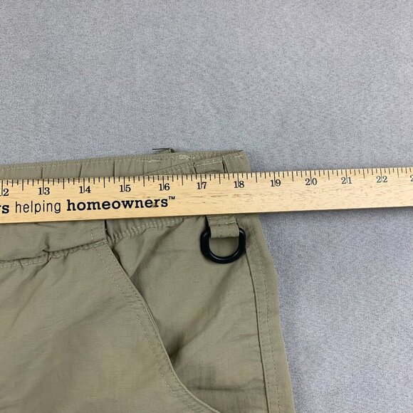 North Face Men Convertible Pants Large Beige Cargo Shorts Belted 100% Nylon 32" - Picture 9 of 16